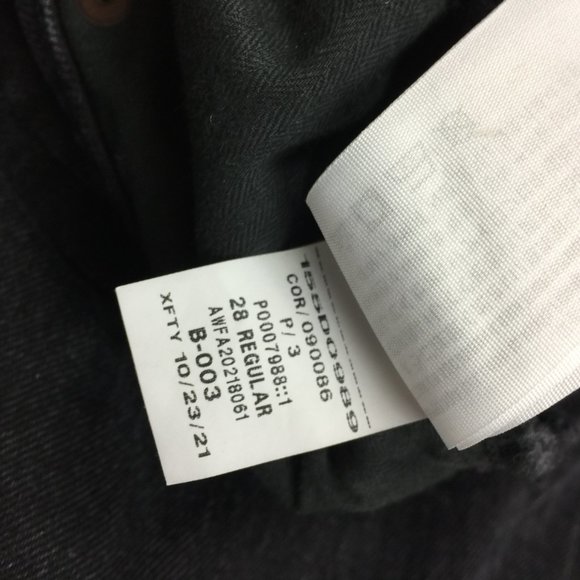 Abercrombie & Fitch Jeans 28/6R Womans 90s Straight Ultra High-Rise Black Denim - Picture 10 of 16